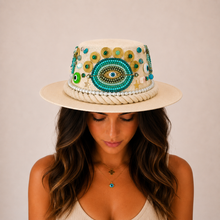 Cargar imagen en el visor de la galería, Sombrero turquoise eye