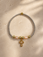 Cargar imagen en el visor de la galería, Pulsera Hematita Cruz