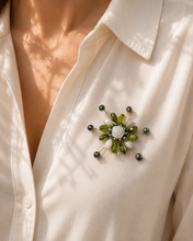Load image into Gallery viewer, Broche flor green
