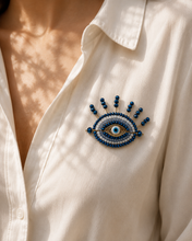 Load image into Gallery viewer, Broche eye Blue
