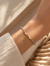 Cargar imagen en el visor de la galería, Pulsera Hematita Cruz

